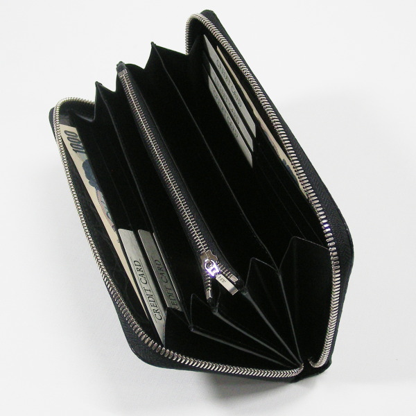 ナイルクロコダイル】ラウンドファスナー 長財布 センターどり lgw008 