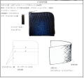 クロコダイル L字ファスナー ハーフウオレット hfw003 オーダー