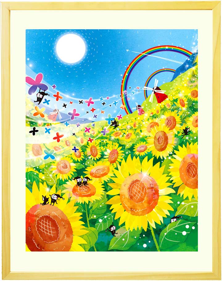 絵画 インテリア 希望 どこまでも どこまでも 空の絵 寝室 気球 バルーン 美しい絵画 アート ポスター 風景画 開店祝い 飲食店 美容院 プレゼント