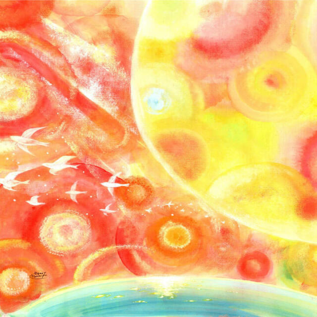 絵画 「縁(えん) ‐すべての出逢いに感謝‐」 (Denny Horimizu)