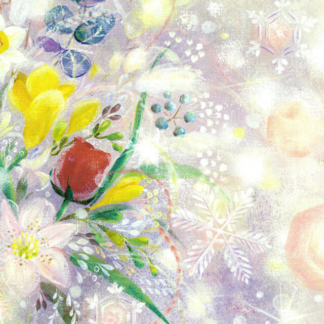 絵画(ミニ) 「風花 ~kazahana~」 (Denny Horimizu)