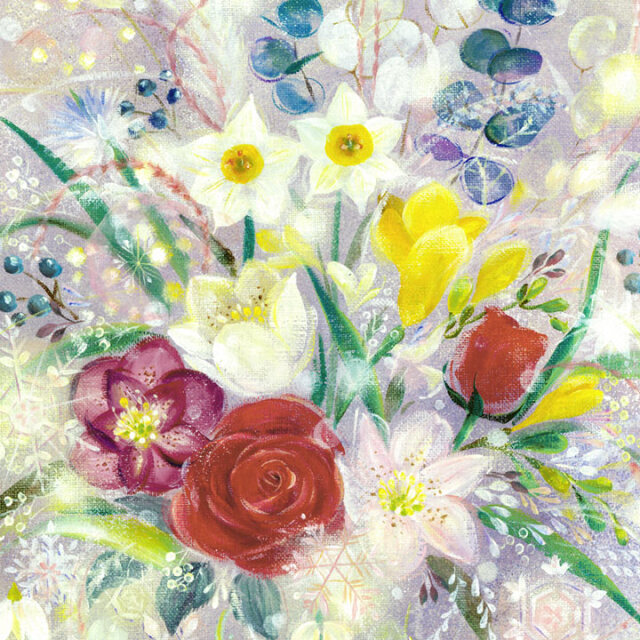 絵画(ミニ) 「風花 ~kazahana~」 (Denny Horimizu)