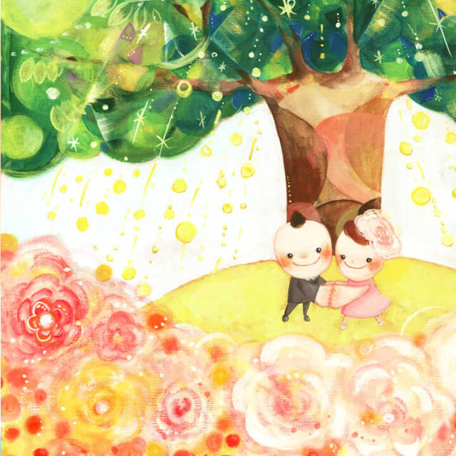 絵画 「Shine Tree」 (Denny Horimizu)