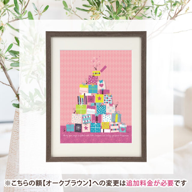 絵画 「ちいさな宝箱(ピンク)」 (Kellie)