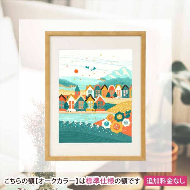 絵画 「はじまりの予感」 (Kellie)《北欧の風景画》