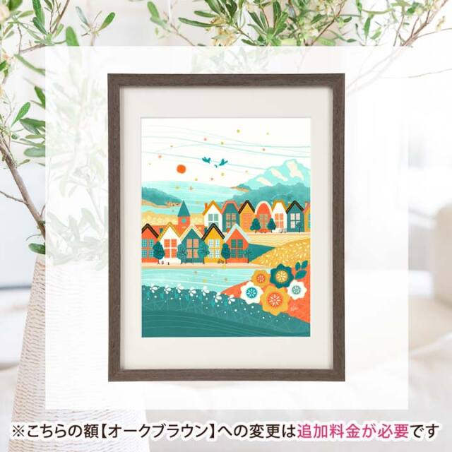 絵画 「はじまりの予感」 (Kellie)《北欧の風景画》