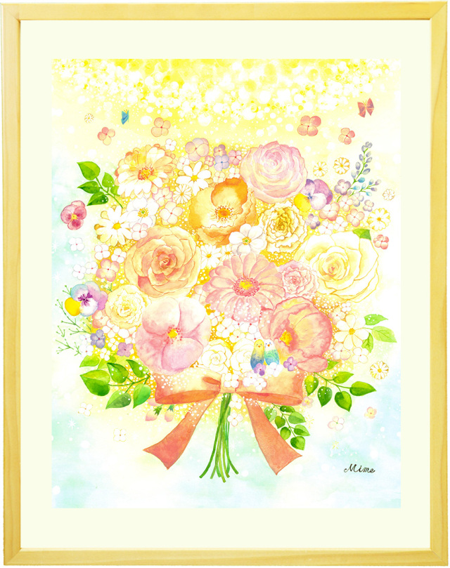 絵画 「光 〜 hikari 〜」  (mime)