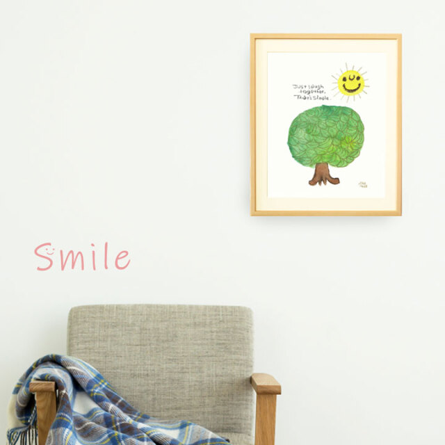 絵画 「Laugh together. ‐いっしょに笑おう‐」 (りかねだ)