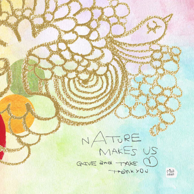 絵画 「nAture makes us.」 (りかねだ)