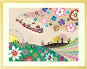 絵画、笑顔のおくりもの フレーム入りジクレー版画「笑顔のおくりもの」 | HIROSHI WATANABE