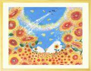 ひまわりの絵・パステル・現代アート | 絵画販売 KAWAII ART