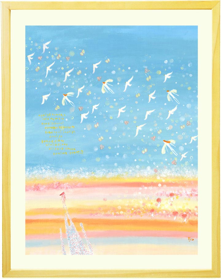 絵画インテリアアート「優しいゆりかご」 (One's childhood