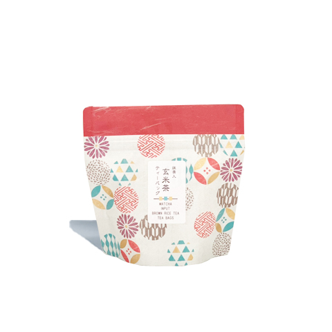 有機抹茶入玄米茶ティーバッグ(糸つき５ｇ×1２個)