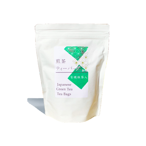 煎茶ティーバッグ大袋(有機抹茶ブレンド、糸つき4ｇ×60個入)