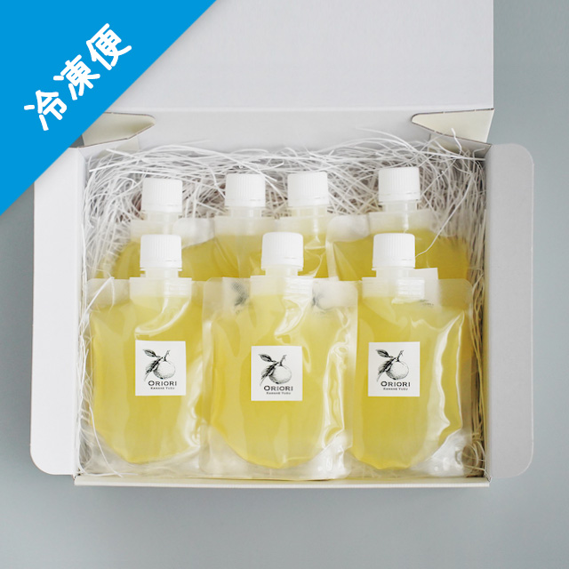 《冷凍発送》ゆずゼリー120g 7個入り（ORIORI）