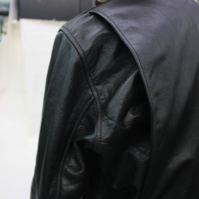 Mo-Laws 水牛革 トラッカージャケット メンズ ブラック S/M/L/LL/3L/4L