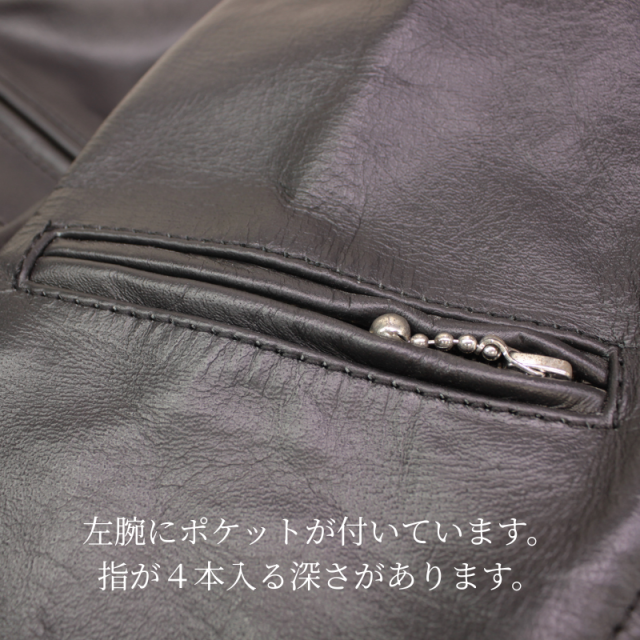 Mo-Laws 水牛革 ダブルライダースジャケット UKタイプ メンズ ブラック