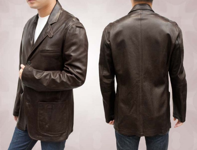 皮ジャケット メンズメンズイタリアンラムレザーテーラードジャケット