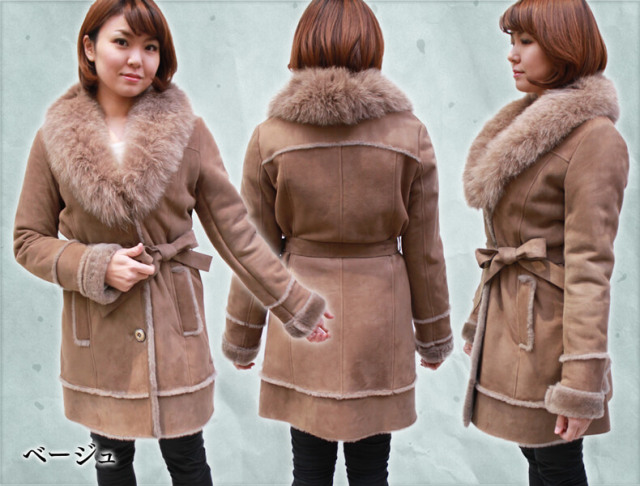 ✨極美品✨ ヴェルサーチ ムートンファー カシミヤ ヴェルサーチ ロングコート ムートンコート シルバーフォックス リバーシブル ロングコート フード