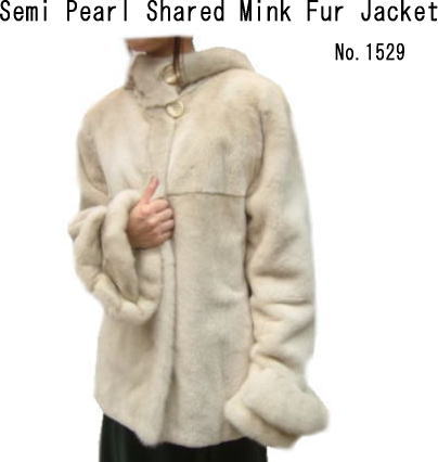 真珠のような光沢!パールミンク セミパールシェアードミンクファー