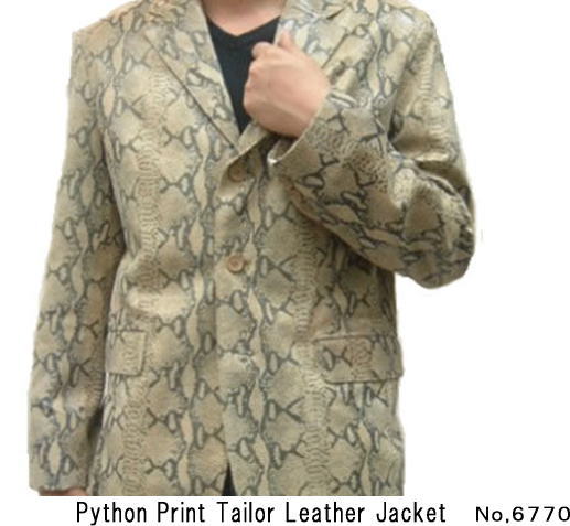 【皮ジャケット】メンズテーラード レザージャケット 6770