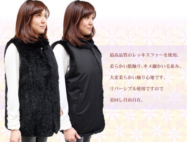 リバーシブルのベストです。