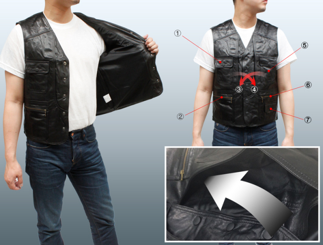 レザーベスト