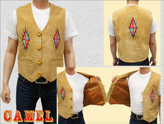 レザーベスト3981