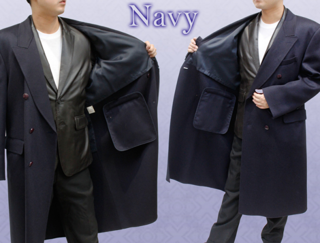 カシミヤテーラードカラーロングコート