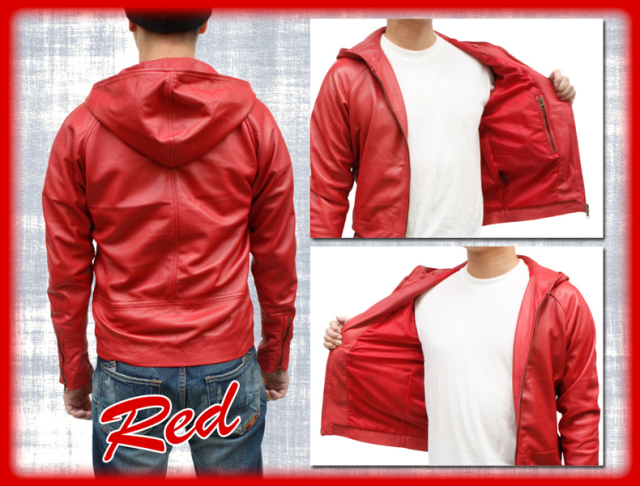 ラムレザージャケット ダブルジップ 革ジャン メンズ ラム革 ダブルジップ フード・パーカー レザー