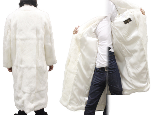 ファーコート・ジャケット ラビット毛皮ロングコート 5353-1-120