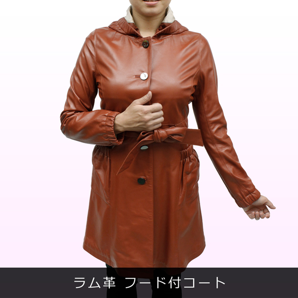 253 BALLY イタリア製 ラムレザー 羊革 ラム毛皮フード キルトコート