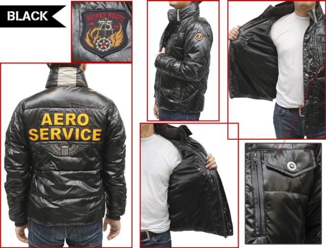 アヴィレックス 中綿入り パディングジャケット 6122050