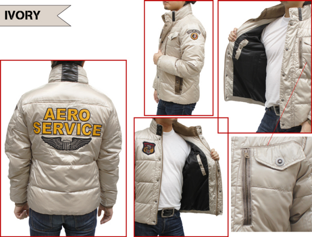 アヴィレックス 中綿入り パディングジャケット 6122050