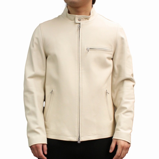本革 シングルライダースジャケット メンズ ラムレザージャケット M/L