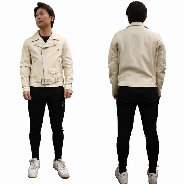 本革 ダブルライダースジャケット USタイプ メンズ ラムレザー