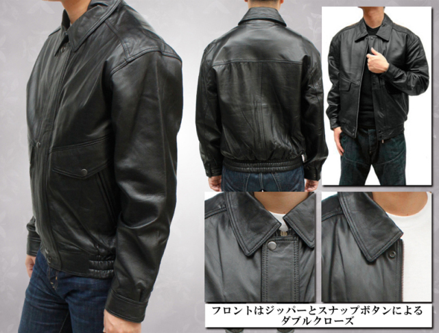 ラム革を使用したジャンパーです。