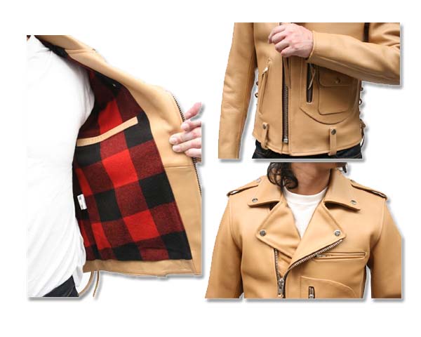 メンズ ライダースジャケット ダブルライダース レザージャケット6353