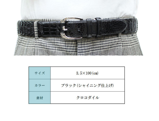 クロコダイルシャイニング組ベルト6585