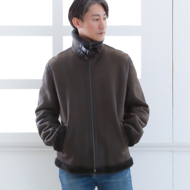O*h様 B-3 フライトジャケット　本革　XLサイズ相当　ブラウン　羊革　ムー 楽天市場】本革 レザージャケットメンズ アウターB-3 フライト