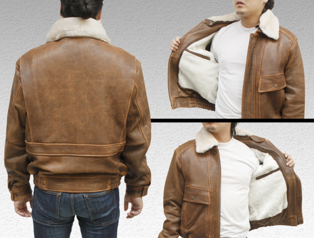 ラム革ジャケット ボンバージャンパー レザージャケット 6867