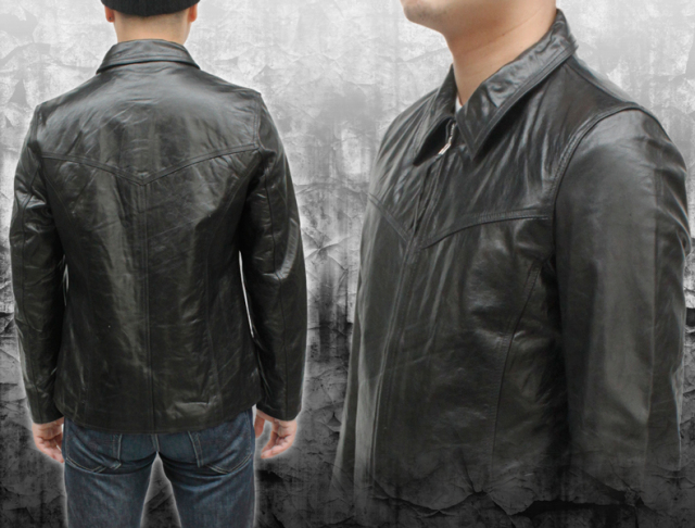 水牛革 ステンカラージャケット メンズ ブラウン/ワイン/ネイビー