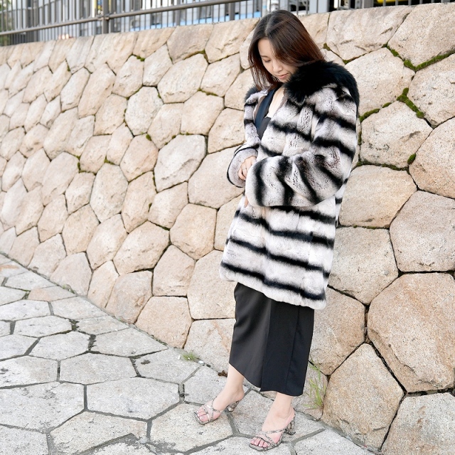 毛皮コート レディース ファーコート レッキスコート フリーサイズ
