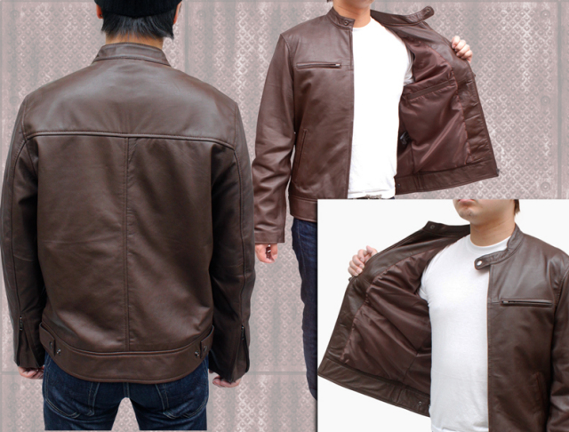 シンプルで飽きのこない革ジャン