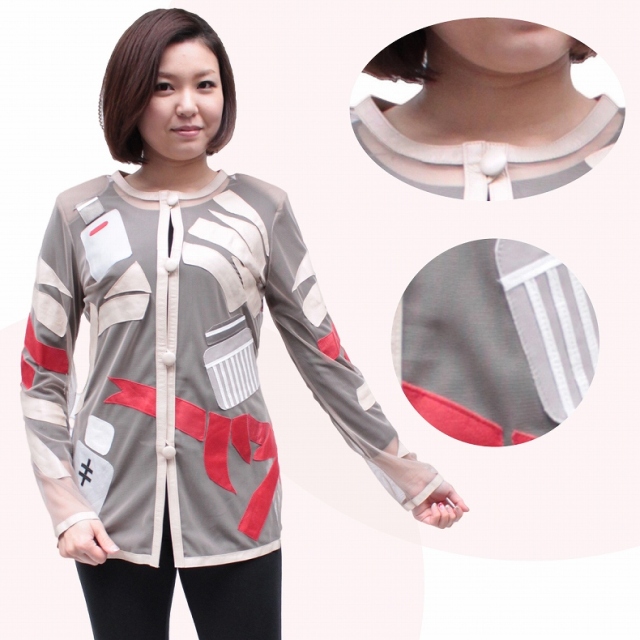 ラムレザー　ノーカラージャケット