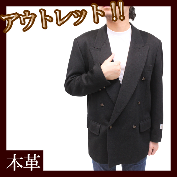 ( アウトレット・OUTLET ) メンズ カシミヤジャケット メンズ ダブル衿 テーラードジャケット 8516