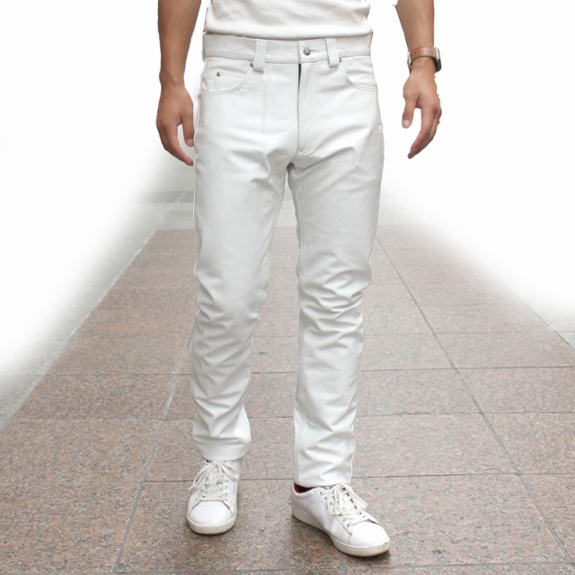 ホワイトパンツym様 bottoms-02284 カーブ デニム パンツ オフホワイト | L