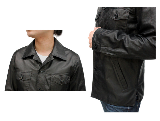 Y-2レザーシャツ　SS14