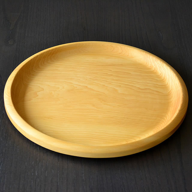 本榧丸盆（板目）大