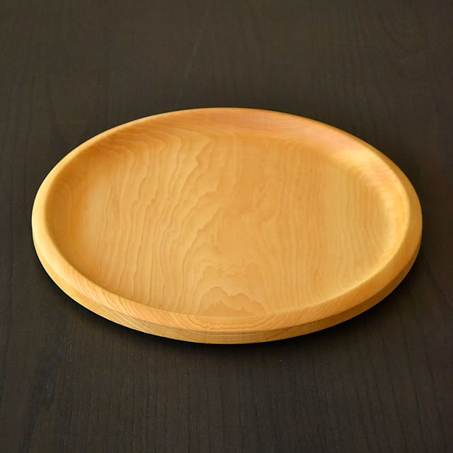 本榧丸盆（板目）小